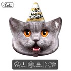 Шар фольгированный 24" «Кот - с днем рождения», без подложки - фото 8029241