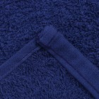 Полотенце махровое с бордюром DARK BLUE, 50×90 см, хлопок 100%, синее - фото 50746322