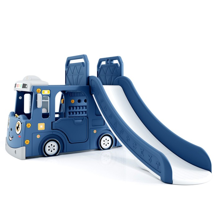 Детский игровой комплекс «Автомобиль»: горка, игровая зона, цвет синий - Фото 1
