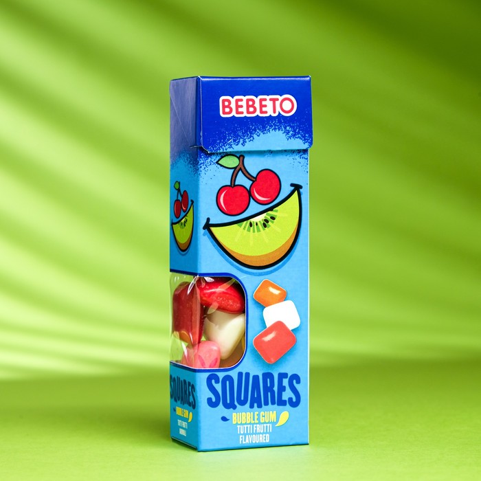 Жевательная резинка BEBETO SOUR STICKS, со вкусом тутти-фрутти, 31,2 г