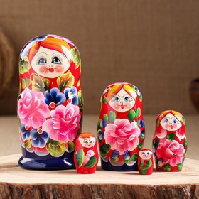 Матрешка 5-ти кукольная " Есения весенняя" 14-15 см, ручная роспись