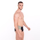 Плавки купальные мужские, цвет чёрный/хаки, размер 54 - фото 25305121