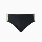 Плавки купальные мужские, цвет чёрный/хаки, размер 54 - фото 25305123