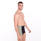 Купальные трусы-боксеры, цвет чёрный/хаки, размер 56 - фото 50973206