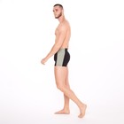 Купальные трусы-боксеры, цвет чёрный/хаки, размер 56 - фото 50973208