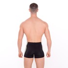 Купальные трусы-боксеры, цвет чёрный/хаки, размер 56 - фото 50973209