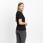 Футболка женская, цвет чёрный, размер 46 - фото 42009690