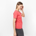 Футболка женская, цвет коралловый, размер 46 - фото 24199574