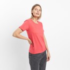 Футболка женская, цвет коралловый, размер 48 - Фото 3