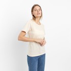 Футболка женская, цвет бежевый, размер 48 - Фото 2