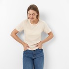 Футболка женская, цвет бежевый, размер 50 - Фото 6