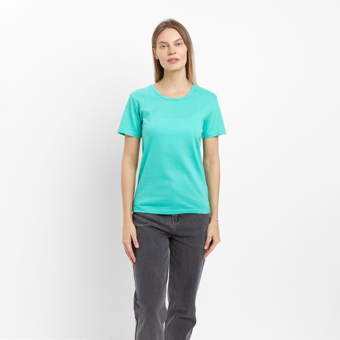 Футболка женская, цвет мятный, размер 52 - Фото 1