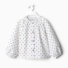 Блузка для девочки MINAKU цвет белый, рост 104 см - Фото 6
