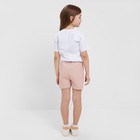 Шорты для девочки MINAKU цвет пыльно-розовый, рост 104 см - фото 808990591