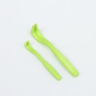 Набор выкручивателей для клещей, 2 размера, пластик, зелёный - Фото 2