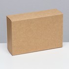 Коробка самосборная, крафт 24 х 16 х 7,5 см (комплект 5 шт) - фото 24154757