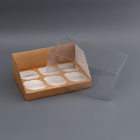 Коробка для 6 капкейков, крафт 23.5×16×10 см - Фото 4