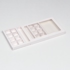 Коробка для 8 + 8 конфет + шоколад, с окном, белая 30×19.5×3 см - Фото 5