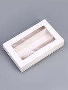 Коробка для макарун, с ложементом, белая 26.5×16.5×5.5 см - Фото 2