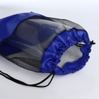 Мешок для обуви на шнурке, цвет синий - Фото 3