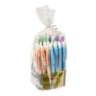 Ручка шариковая автоматическая 0,8 мм синяя, с резиновым держателем, корпус МИКС - фото 22045988