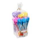 Ручка шариковая 0,5мм синяя, корпус МИКС Топор (комплект 70 шт) - фото 24550562