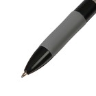 Ручка шариковая автоматическая 3-х цветная, стержень 0,8 мм, с резиновым держателем, МИКС - Фото 3