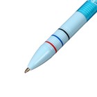 Ручка шариковая автоматическая 3-х цветная, стержень 0,8мм МИКС - Фото 3
