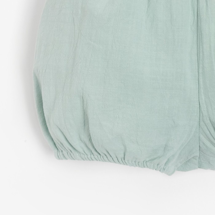 Комплект для девочки (туника, шорты) MINAKU цвет зелёный, рост 80-86 см - фото 1907643714