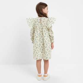 Платье для девочки MINAKU, цвет жёлто-молочный, рост 110 см