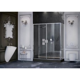 

Душевое ограждение Ambassador Forsa 17021113AX-110AX, 1800х1100x2000 мм, прозрачное