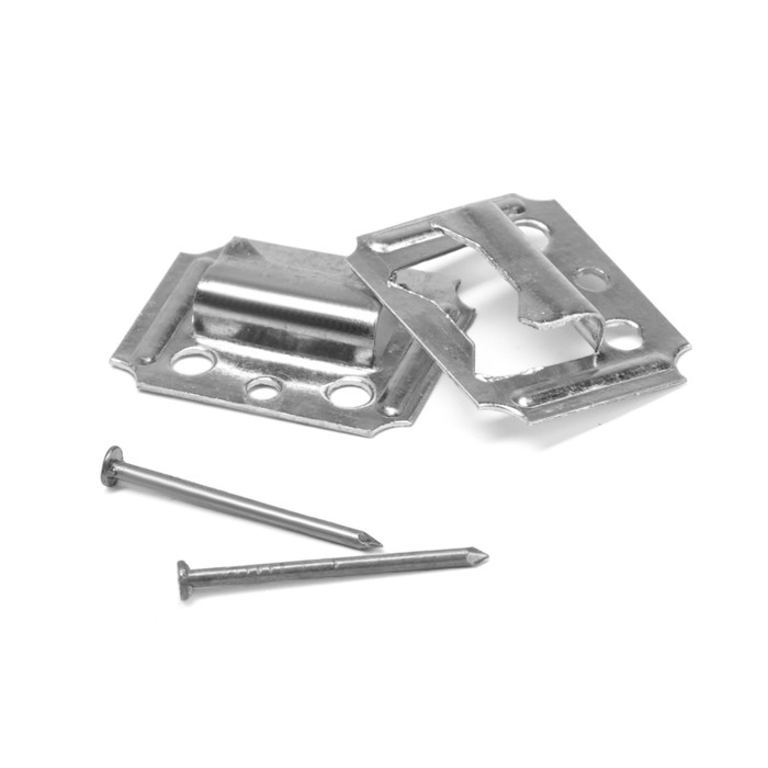 Кляймер ЛОМ, №3, без покрытия, с гвоздями, 100 шт. - Фото 1