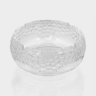 Пепельница «Эфир», 10.5×5.5 см, стекло, прозрачная - Фото 1