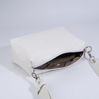 Сумка женская кросс-боди TEXTURA на молнии, 28×10×20 см, белая - Фото 7