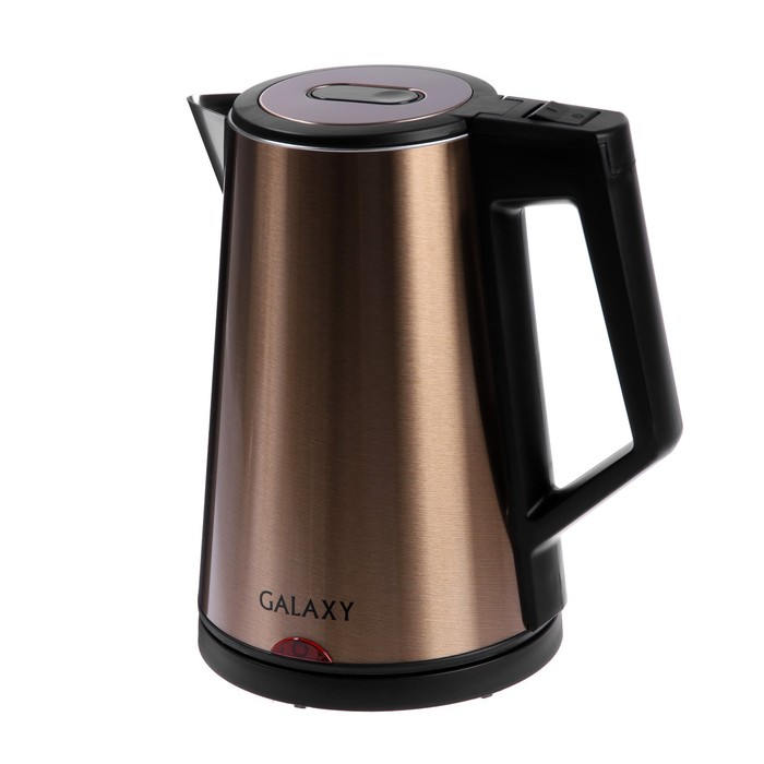 Чайник электрический Galaxy GL 0320, металл, 1.7 л, 2000 Вт, золотистый - фото 51338360 Чайник электрический Galaxy GL 0320, металл, 1.7 л, 2000 Вт, золотистый - фото 51338360