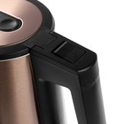 Чайник электрический Galaxy GL 0320, металл, 1.7 л, 2000 Вт, золотистый - фото 51338361