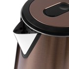 Чайник электрический Galaxy GL 0320, металл, 1.7 л, 2000 Вт, золотистый - фото 51338362