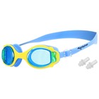 Очки для плавания детские ONLYTOP, беруши, цвет голубой - фото 3892157