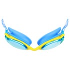 Очки для плавания детские ONLYTOP, беруши, цвет голубой - Фото 3