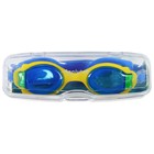 Очки для плавания детские ONLYTOP, беруши, цвет голубой - Фото 4
