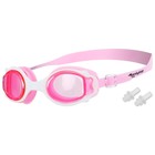 Очки для плавания детские ONLYTOP, беруши, цвет розовый - фото 21096150