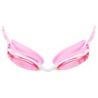 Очки для плавания детские ONLYTOP, беруши, цвет розовый - фото 3892163