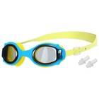 Очки для плавания детские ONLYTOP, беруши, цвет жёлтый - фото 281036148