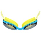 Очки для плавания детские ONLYTOP, беруши, цвет жёлтый - фото 3892170