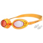 Очки для плавания детские ONLYTOP, беруши, цвет оранжевый - фото 287722370