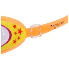 Очки для плавания детские ONLYTOP, беруши, цвет оранжевый - фото 3892173
