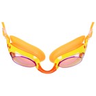 Очки для плавания детские ONLYTOP, беруши, цвет оранжевый - Фото 3