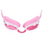 Очки для плавания детские ONLYTOP, беруши, цвет розовый - Фото 3