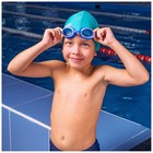 Очки для плавания детские ONLYTOP, беруши, цвет голубой - фото 3892184