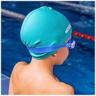 Очки для плавания детские ONLYTOP, беруши, цвет голубой - фото 3892186
